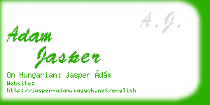 adam jasper business card