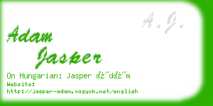 adam jasper business card